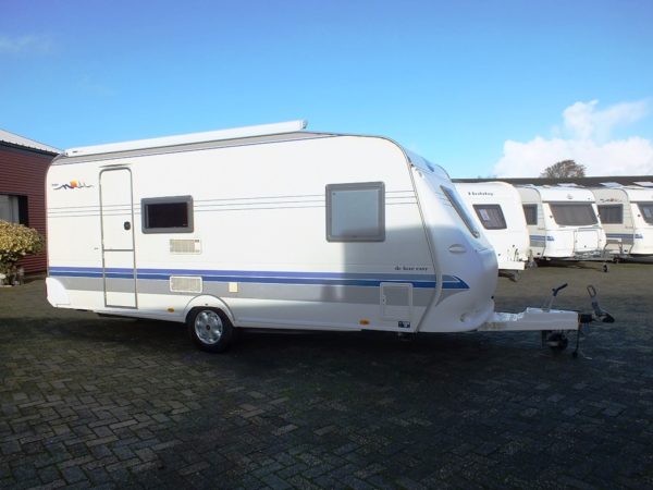 HOBBY DE LUXE EASY 500 KMFE, bj. 2004   5 SLAAPPLAATSEN  met DOUCHE en THULE OMNISTOR CASSETE LUIFEL!!! - Afbeelding 8