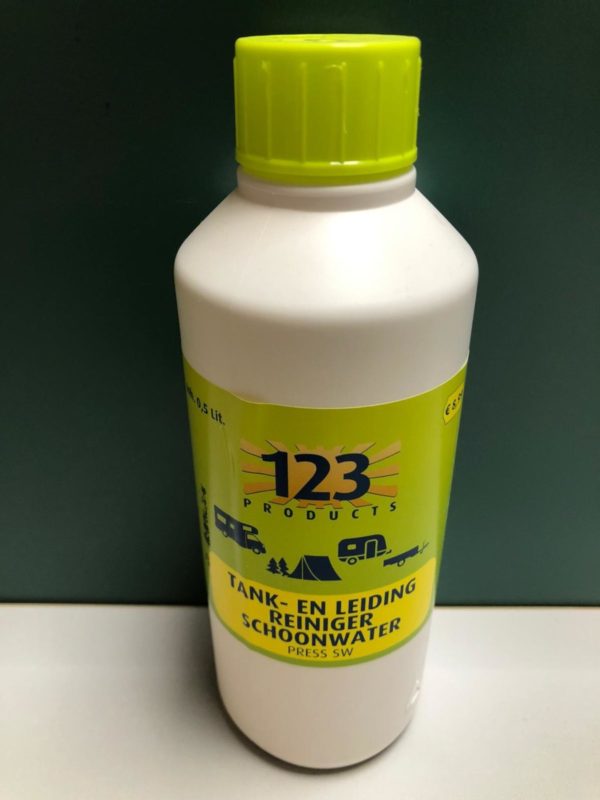 123 tank en leiding reiniger schoonwater