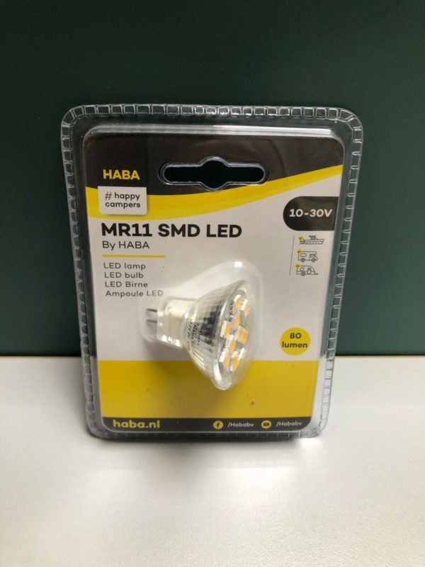 Led lamp 10-30V 80Lumen 35x35mm