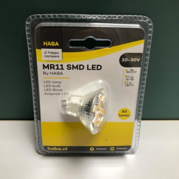 Led lamp 10-30V 80Lumen 35x35mm