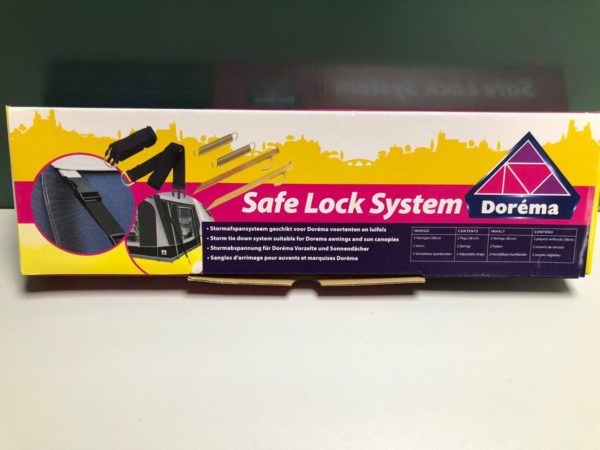 stormafspansysteem geschikt voor Dorema voortenten en luifels