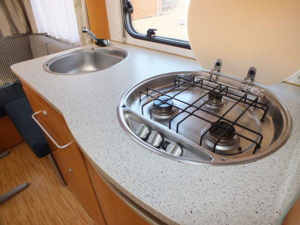 ERIBA-HYMER LIVING 465 bj.2006, FRANS BED, VOORTENT, DOUCHE - Afbeelding 13