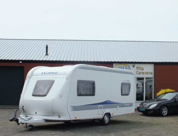 HOBBY De Luxe 495 UL bj. 2009, met AIRCO, MOVER, VOORTENT - Afbeelding 2