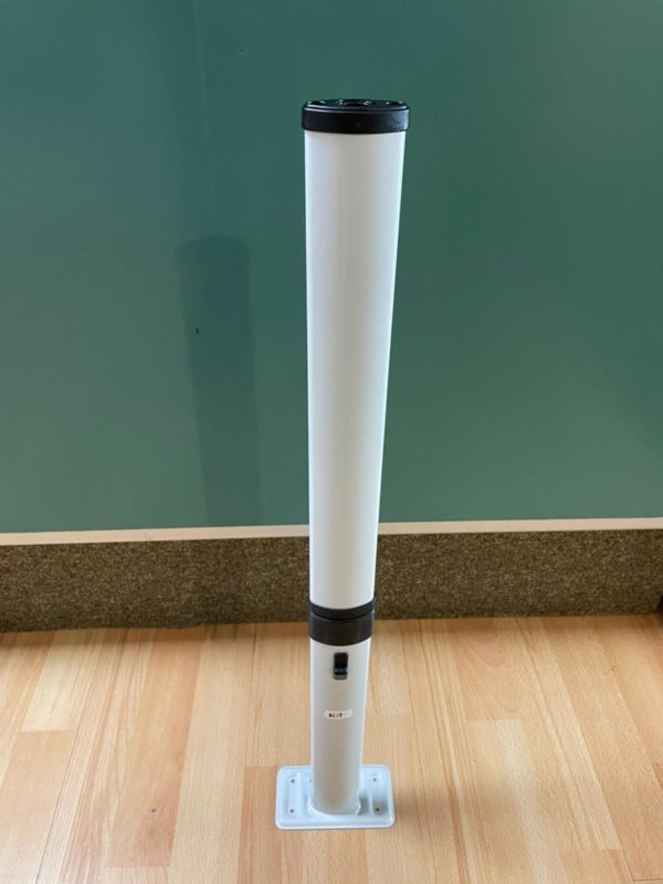 Klaptafelpoot Grijs Middenknik 67.5cm