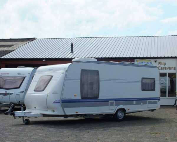 HOBBY Excellent 540 UFF bj.2007, met AIRCO, MOVER, QUEENSBED - Afbeelding 2