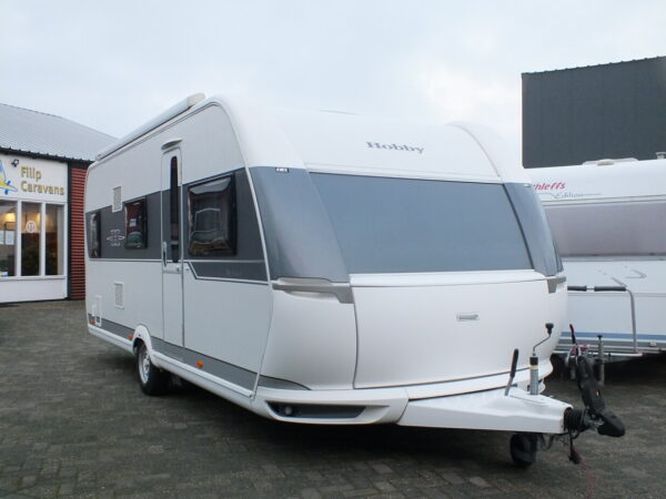 HOBBY De Luxe 545 KMFE bj.2014, met AIRCO, MOVER, VOORTENT
