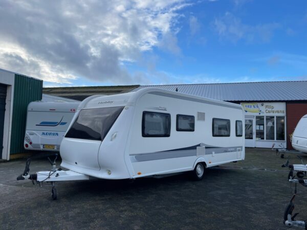 Hobby Prestige 560WLU bj,2014 Met LUIFEL douche TOPSTAAT