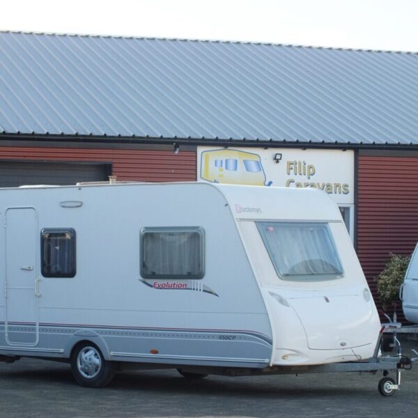 STERCKEMAN Evolution 450 CP bj.2013, QUEENSBED, ACCU, DOUCHE