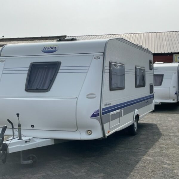 HOBBY De Luxe 560 KMFE bj.2007, 6 PERSOONS, met STAPELBED, VOORTENT