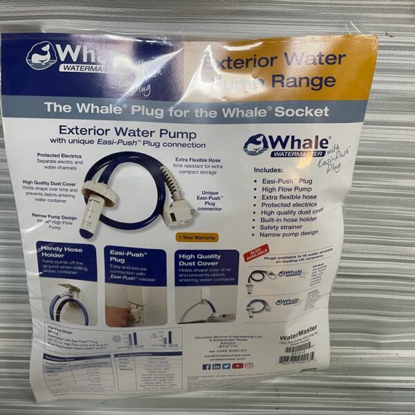 Whale Watermaster servicekit Engelse water pomp