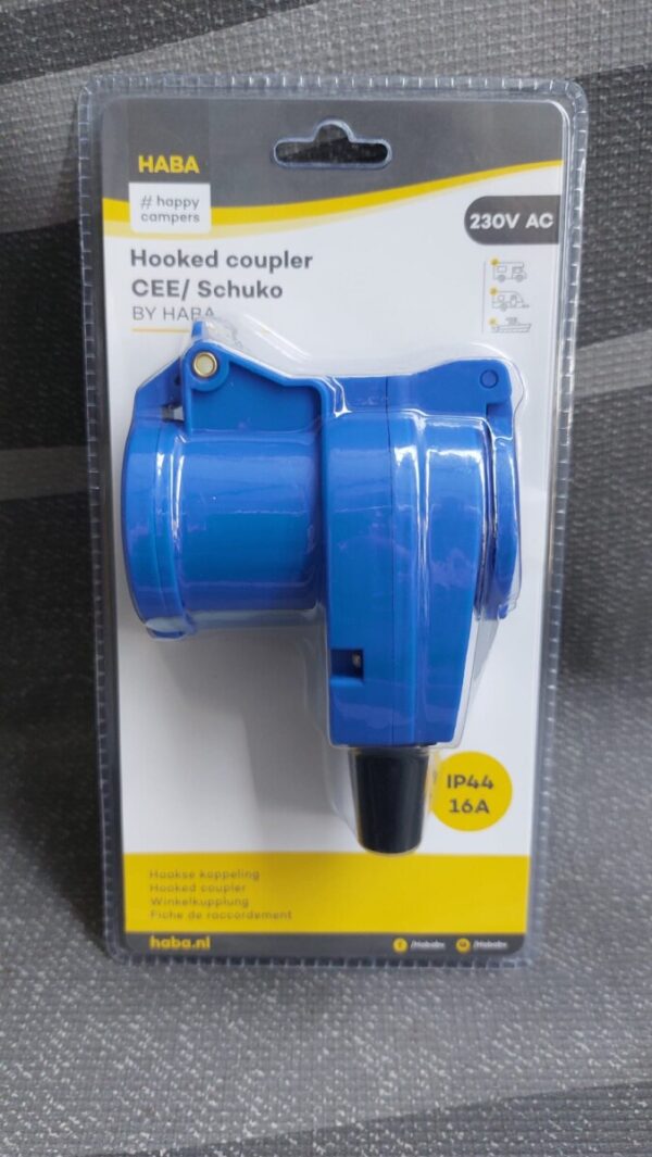 HAAKSE KOPPELING CEE/SCHUKO, IN VERKOOPVERPAKKING