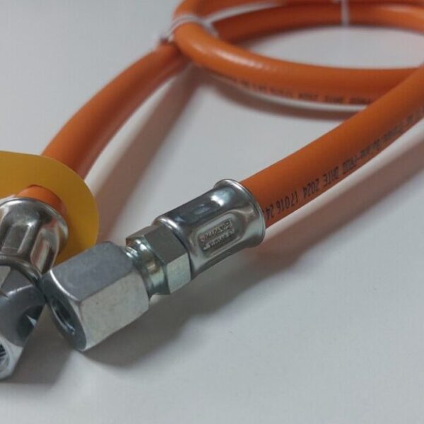 PVC gasslang met koppelingen 8 mm