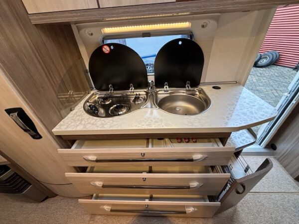 Hobby De Luxe 650 KMFE bj.2014, STAPELBED, 7/8 PERSOONS!!! - Afbeelding 14