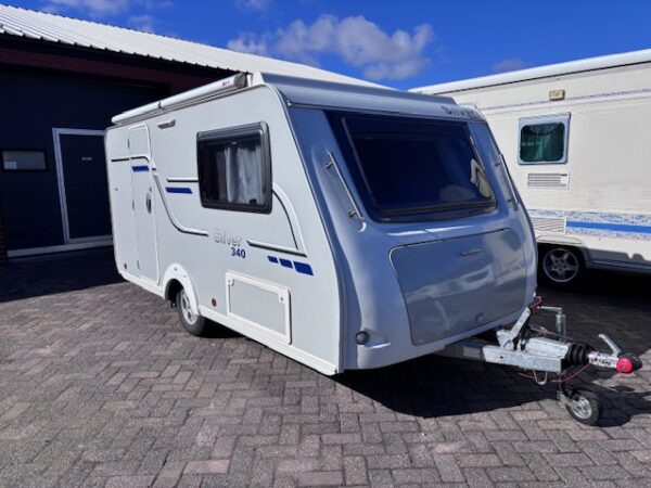 Trigano Silver 340 bj.2014, LICHTGEWICHT, HEFDAK, MOVER en VOORTENT!
