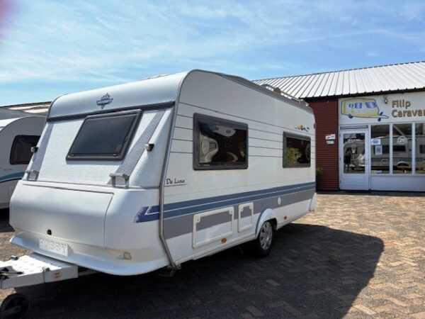 Hobby De Luxe 440SFE, bj.2000 met fransbed en voortent - Afbeelding 2