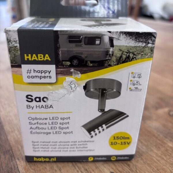 Sao camper en caravan opbouwspot - mat chroom